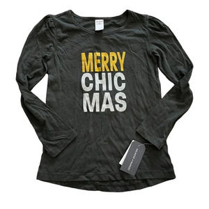 Melrose & Market Gray Funny Christmas Top 7-8